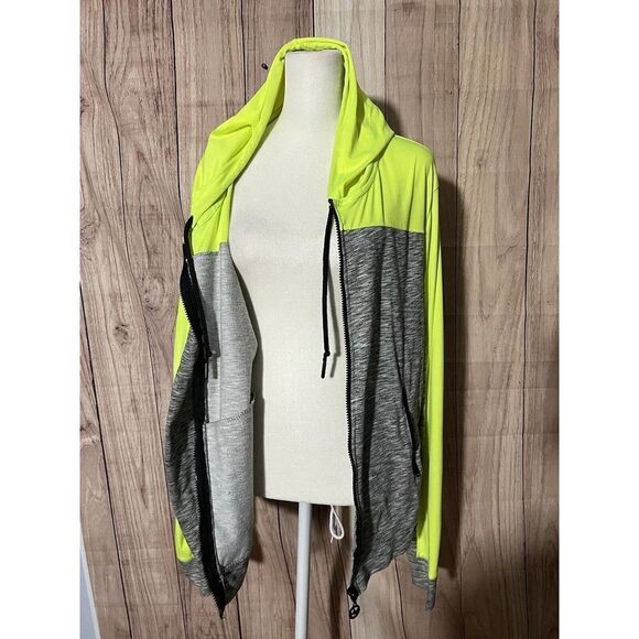 Nikki Minaj Athletic Jacket Zip Up Youth XXXL Yellow/ Gray - Picture 3 of 7